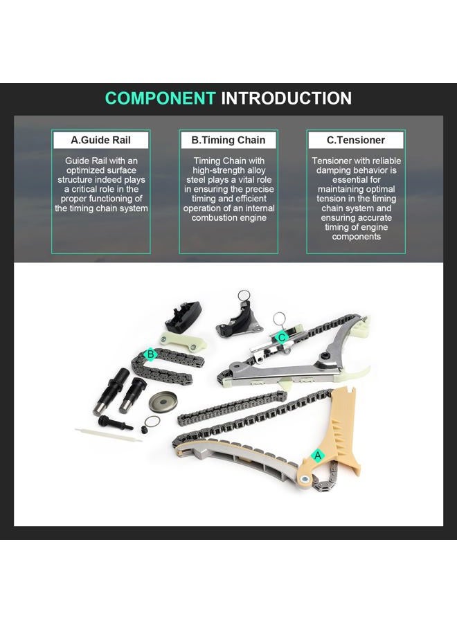 lizhengparts Timing Chain Kit For 1997-2010 For Ford Explorer,2005-2010 For Ford Mustang,2001-2010 For Ford Ranger,2001-2010 For Mazda B4000,1998-2010 For Mercury Mountaineer 4.0L V6 - Image 4