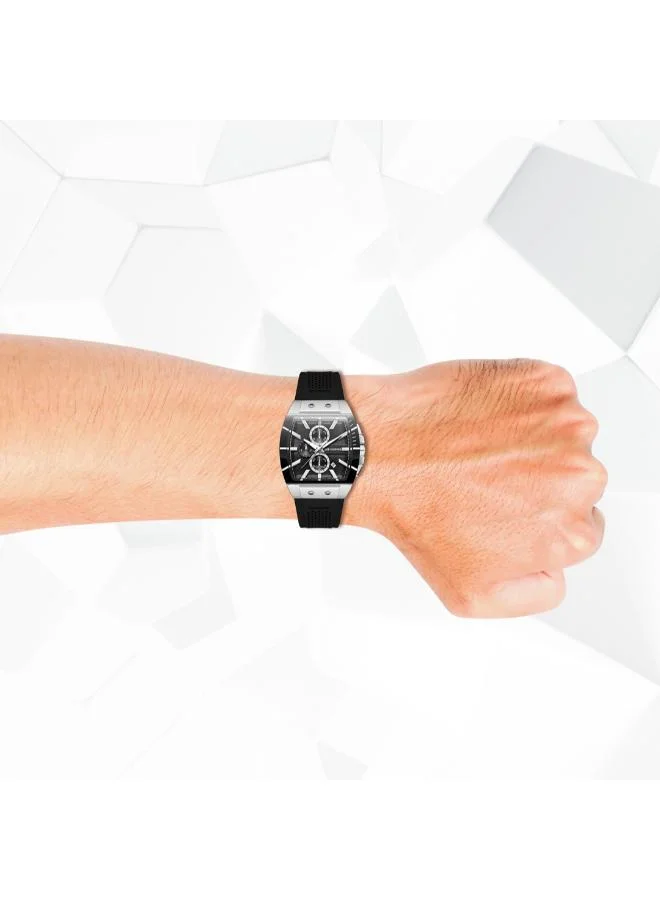 Lee Cooper LC08081.351 Men Multi Function Display Watch & Silicone Strap Black