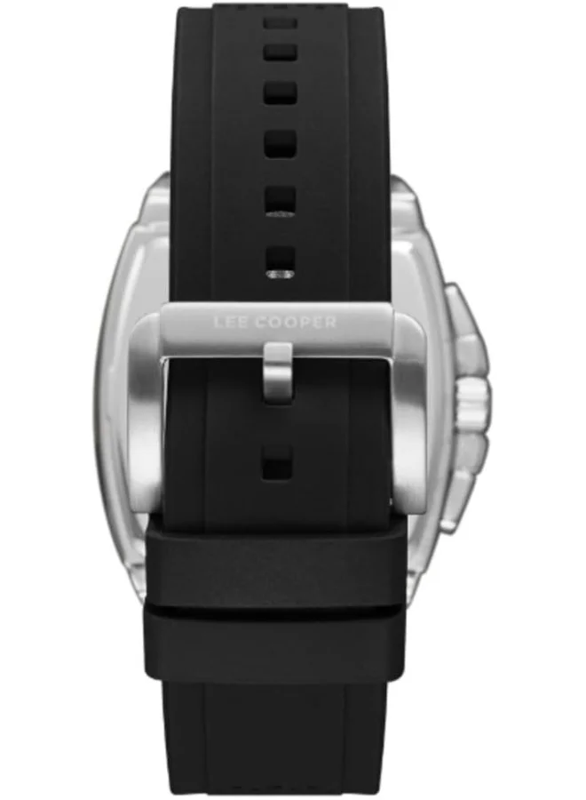 Lee Cooper LC08081.351 Men Multi Function Display Watch & Silicone Strap Black