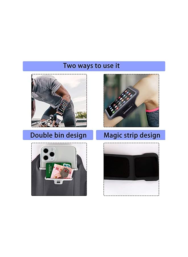 Green Tiger Cell Phone Armband Case and Running Waist Set, Waterproof and Reflective, Adjustable Band for All Phone Models and Fit All Waist Sizes, Running, Walking, Hiking (Black) - Image 5