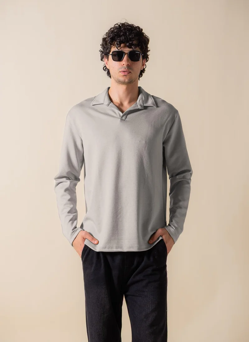 SHAPES SOFT POLO SWEATSHIRT