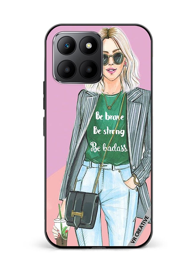 VR CREATIVE Protective Case Cover For Honor 70 Lite Be Brave Be Strong Design Multicolour - Image 1