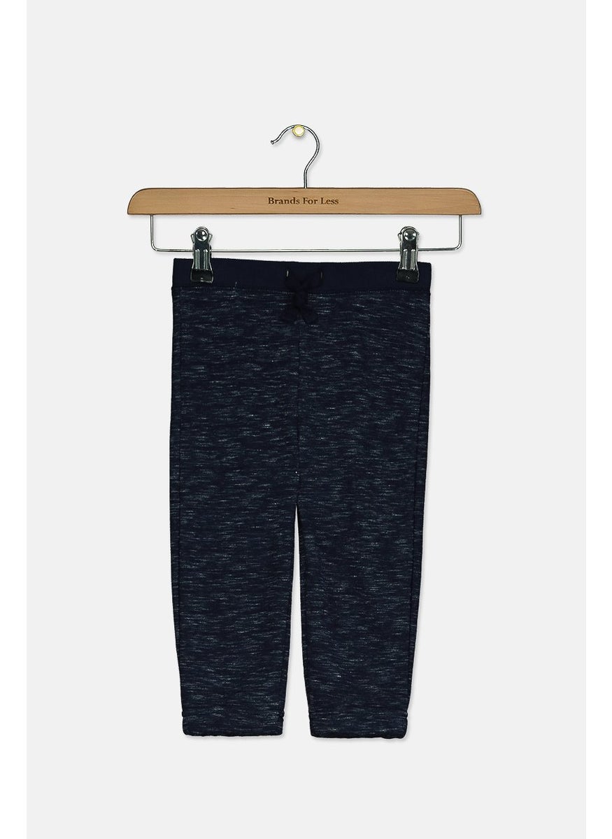 First Impressions Toddlers Boys Marled Jogger Pants, Navy Nautical  - Image 1