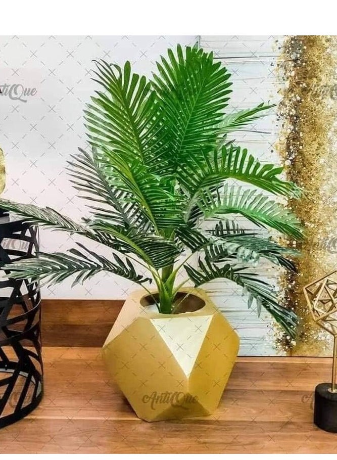 ماركة غير محددة شجرة أريكا صناعية مع وعاء جوهرة ذهبية 