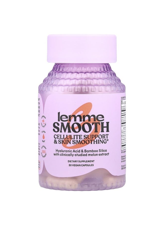 Lemme Lemme, Smooth, Cellulite Support & Skin Smoothing, 30 Vegan Capsules  - Image 1