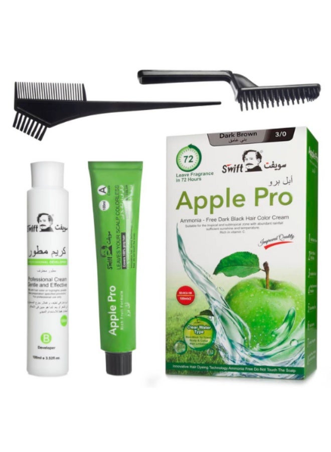 سويفت صبغة شعر بني غامق 3/0 من سويفت ابل برو 100 ملي