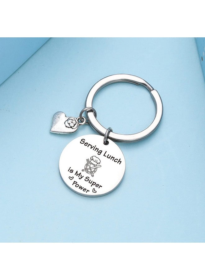 Nothers NOTHERS RSZOTW Lunch Lady Day Keychain School Lunch Lady Keychain Cafeteria Staff Jewelry Lunch Lady Jewelry Cafeteria Staff Gift Lunch Server Keychain - Image 4