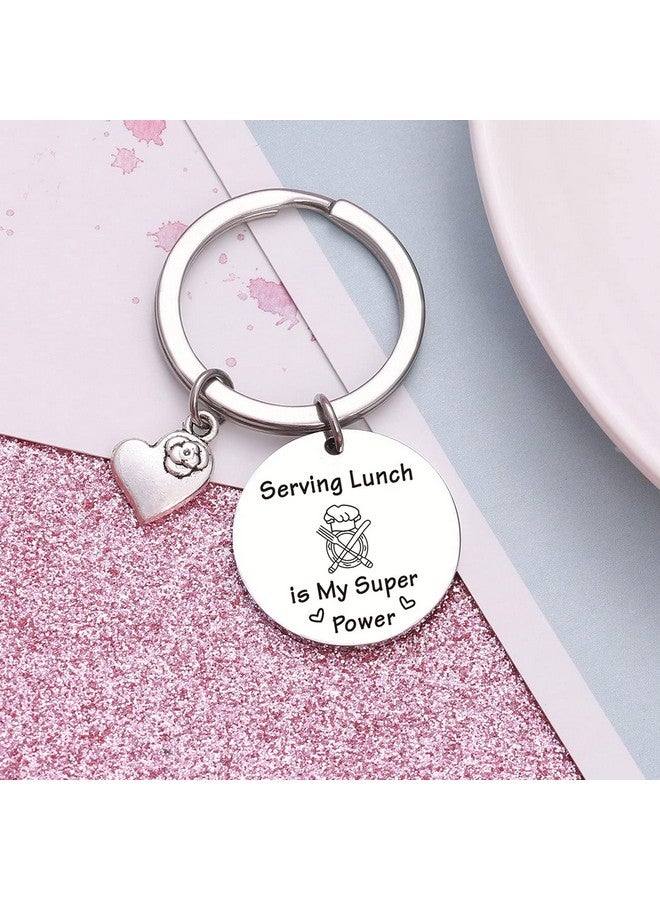 Nothers NOTHERS RSZOTW Lunch Lady Day Keychain School Lunch Lady Keychain Cafeteria Staff Jewelry Lunch Lady Jewelry Cafeteria Staff Gift Lunch Server Keychain - Image 3