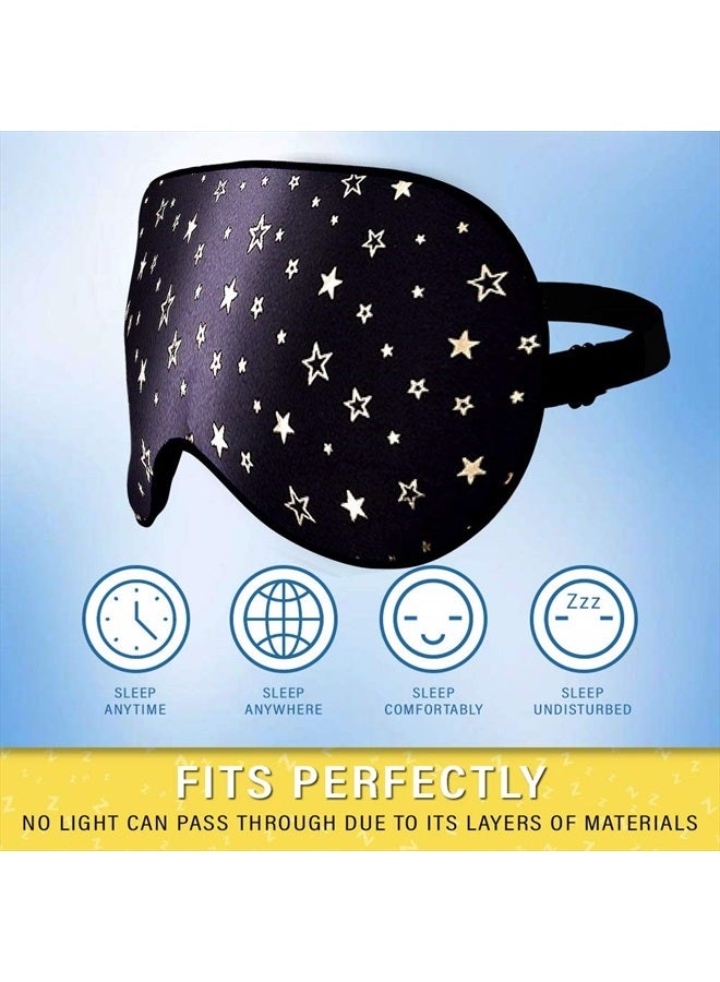 Jersey Slumber Silk Sleep Eye Mask for Men Women, Comfortable Super Soft Eye Mask with Adjustable Strap, 100% Pure Silk, Works with Every Nap Position, Ultimate Sleeping Aid Blindfold, Blocks Light, Jersey Slumber - Image 3