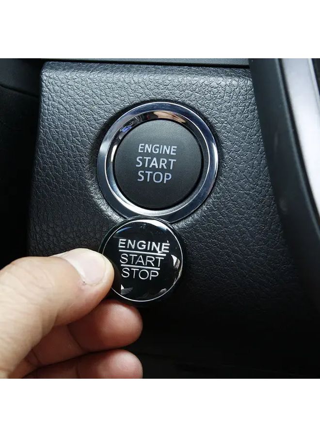 Black Sticker for One Button Start Replacement Compatible with Select Models - Image 4