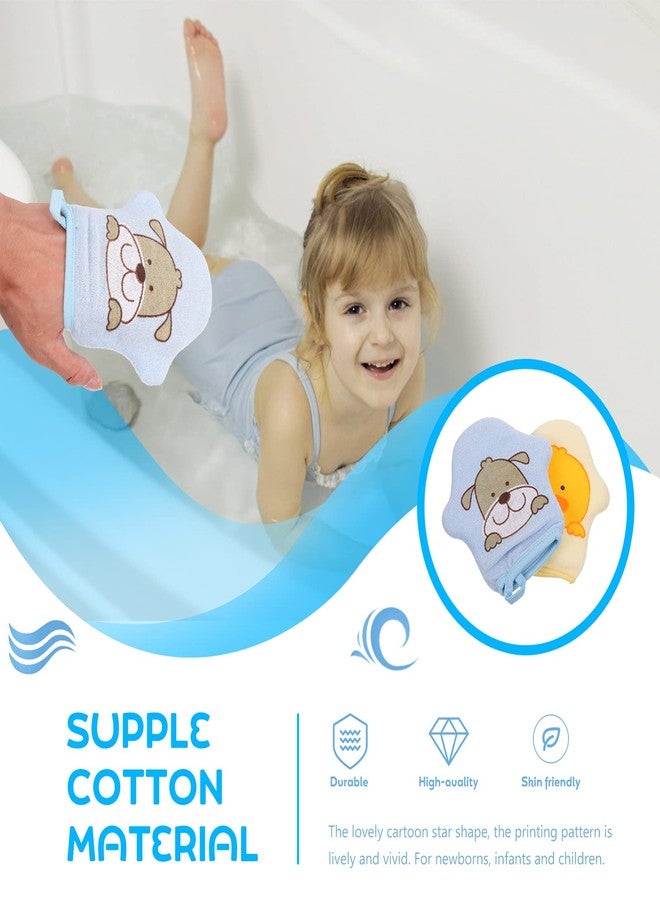 Healifty Mens Body Scrubber Baby Bath Mitt Washcloths Gloves Cute Animal Dog Bath Sponge Shower Bathing Mitt Loofah Soft Body Scrub for Toddler Kids Shower 2Pcs Korean Skin Care - Image 5