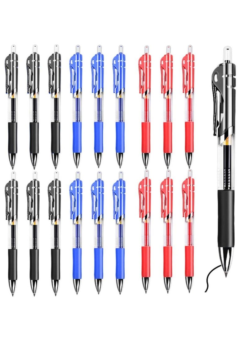 phomemo 18 Pack Retractable Ballpoint Pens,0.5 mm Medium Point Pens,Rolling Ball Refillable Pens Refillable Ink Pen Click Pens,Ballpoint Pens for Students Writing,School Office Supplies, Mix Color  - Image 2