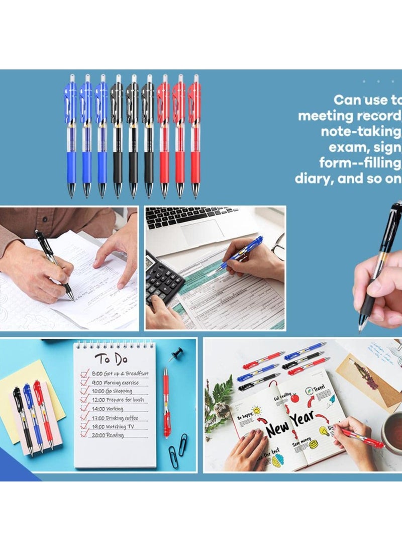 phomemo 18 Pack Retractable Ballpoint Pens,0.5 mm Medium Point Pens,Rolling Ball Refillable Pens Refillable Ink Pen Click Pens,Ballpoint Pens for Students Writing,School Office Supplies, Mix Color  - Image 5