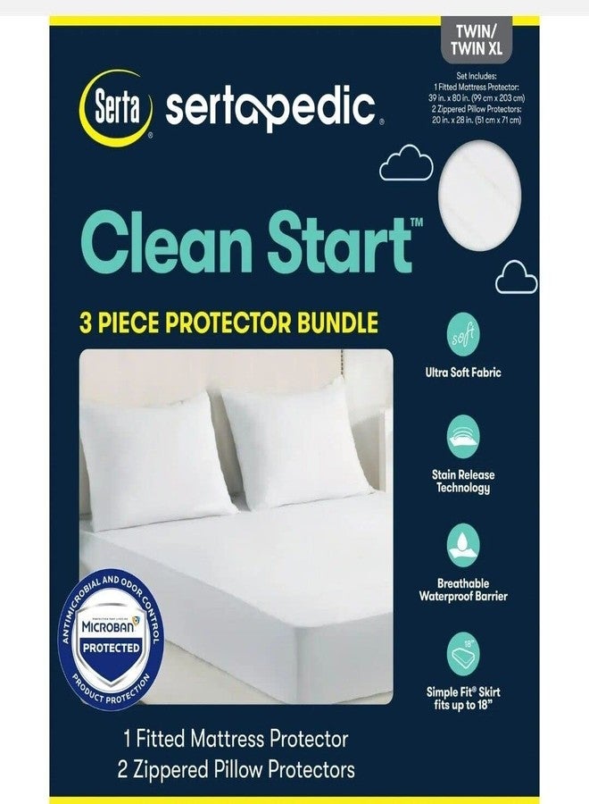 SertaPedic Clean Start 3 Piece Protector Bundle - Image 1
