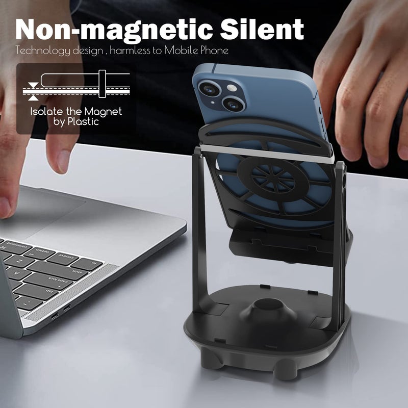 Orzero Steps Counter Compatible for Pokemon Go Walker Phone Swing Accessories Cellphone Pedometer (USB Cable) (Easy Installation) (Mute Version) Egg hatcher Rocker Quick Steps Earning Device - Black - Image 4