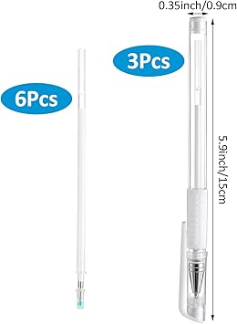 Bremorou Eyebrow Microblading Marker Pen3 Pcs Brow Mapping Pens With 6 Replacement Refills Skin Marker Pen Makeup Tattoo Eyebrow Makeup Position Mapping Mark Tools For Eyebrow Lip Artists Marking Pen White - Image 2