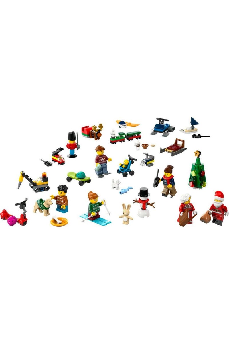 ليغو Here’s the **Arabic product name and description** for the **City 2024 New Year (Advent) Calendar – Construction Set #60436 (195 Pieces, Ages 5+)**, based on official LEGO listings: ([LEGO][1])  ---  ### 🧱 اسم المنتج باللغة العربية  **ليغو® سيتي – تقويم ما قبل عيد الميلاد 2024 (مجموعة بناء) 60436 عدد القطع: 195 • العمر: 5+** ([LEGO][1])  ---  ### 📦 وصف مختصر بالعربية  ✨ **ليغو® سيتي – تقويم ما قبل عيد الميلاد 2024 (رقم المجموعة 60436)**  📅 *تقويم احتفالي للاحتفال بعدّ الأيام حتى عيد الميلاد* 👶 مناسب للأطفال **من عمر 5 سنوات فما فوق**. ([LEGO][1])  🔹 **عدد القطع:** 195 قطعة. ([LEGO][1]) 🔹 يتضمن **هدايا صغيرة يومياً** خلف كل باب من أبواب التقويم. ([LEGO][2]) 🔹 يحتوي على **شخصيات صغيرة** (مثل سانتا كلوز وشخصيات بملابس احتفالية) وإكسسوارات ممتعة. ([Virgin Megastore][3]) 🔹 يأتي مع **ملعب لعبة قابل للفتح** على غلاف العلبة يُظهر مشهد قرية شتوية. ([Virgin Megastore][3]) 🔹 تعليمات **خطوة بخطوة مطبوعة داخل كل باب** لبناء نماذج LEGO بسهولة. ([LEGO][2])  🎁 **هدية ممتعة ما قبل العيد** للأ - Image 3