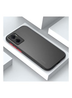 Redmi 10 5G Case Cover Translucent Back Matte Frame Camera Protection Shockproof Slim Hard Shell Soft Microfiber Liner Full Body Protective Anti-Scratch Case For Xiaomi Redmi 10 5G Black