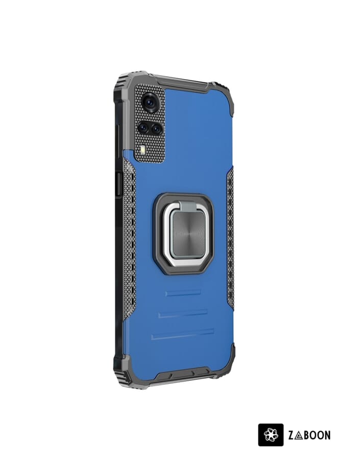 Zaboon حافظة واقية لهاتف vivo Y51 2020 / Y31 من سبائك الألمنيوم + TPU مع حبل - Image 2