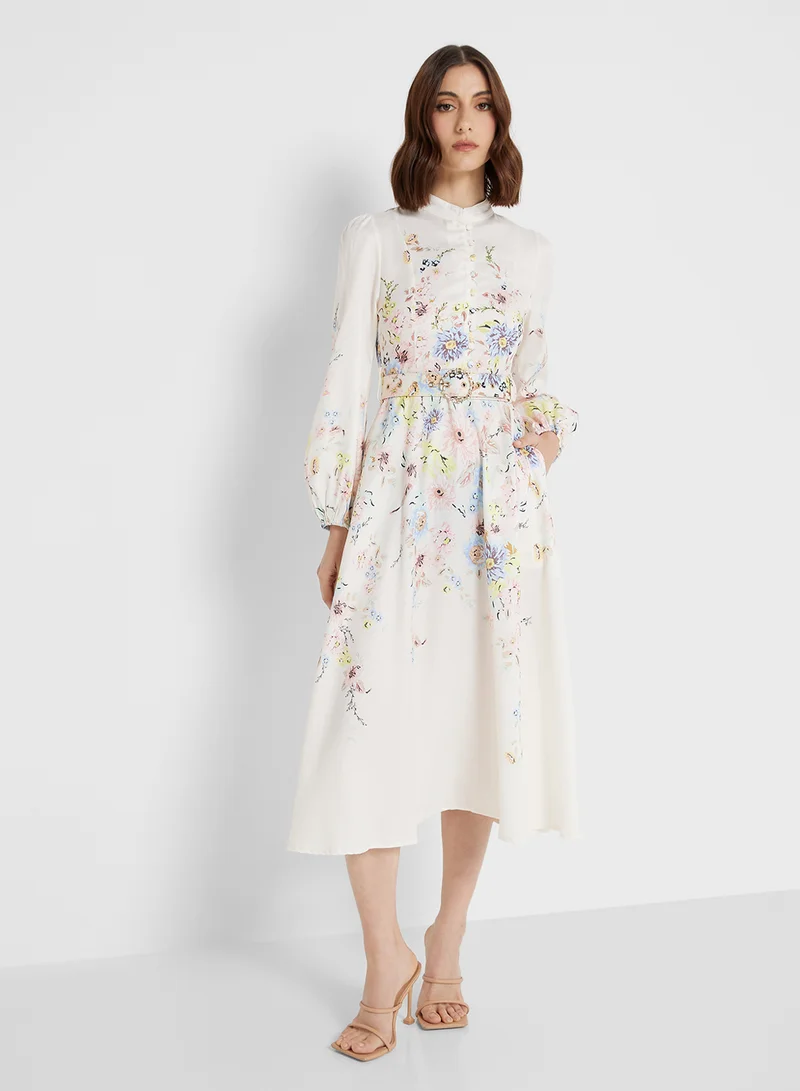 ايلا Floral A-Line Dress