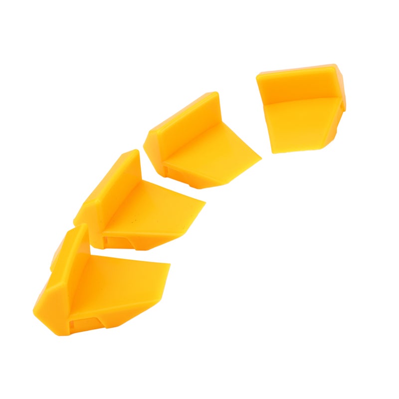 4pcs Tyre Changer Clamping Jaw Protector Plastic Yellow Wheel Rim Guard for Tire Changers - Image 4
