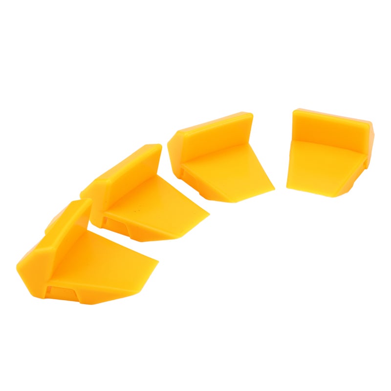 4pcs Tyre Changer Clamping Jaw Protector Plastic Yellow Wheel Rim Guard for Tire Changers - Image 3