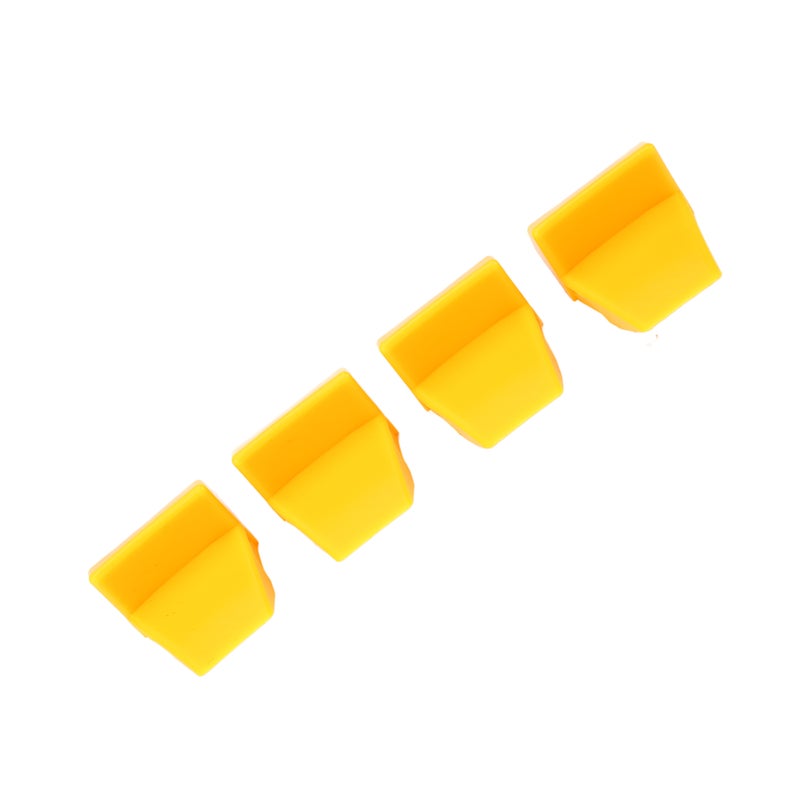 4pcs Tyre Changer Clamping Jaw Protector Plastic Yellow Wheel Rim Guard for Tire Changers - Image 1