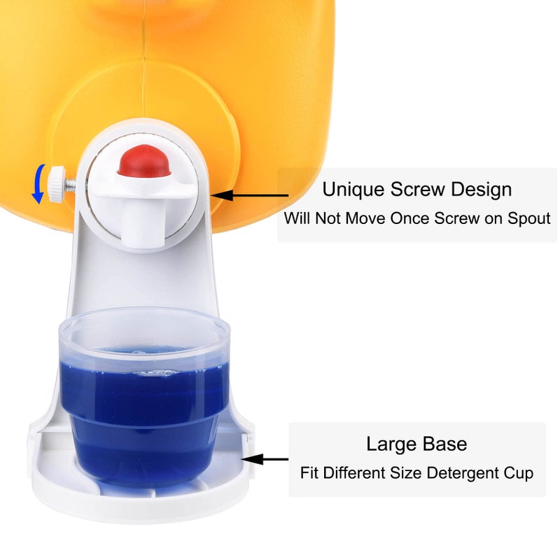 LEVOSHUA Laundry Detergent Cup Holder, Fabric Softener Drip Catcher, Firmly Holds on Bottle Spouts, Keeps Washer Dryer and Floor Clean and Organized - Pack of 2 - Image 4