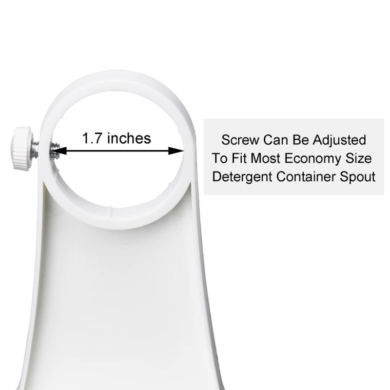 LEVOSHUA Laundry Detergent Cup Holder, Fabric Softener Drip Catcher, Firmly Holds on Bottle Spouts, Keeps Washer Dryer and Floor Clean and Organized - Pack of 2 - Image 3
