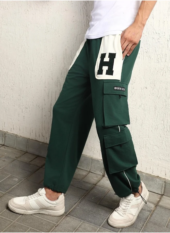 هوبرهولمي Forest Green Pants For Men