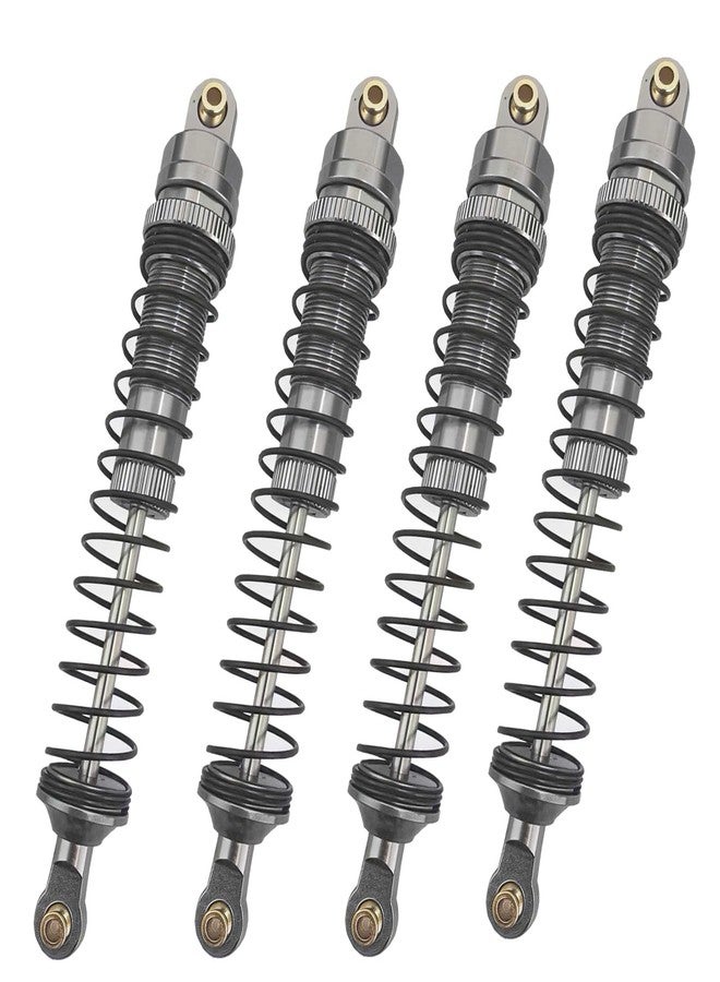 مجموعة ممتصات صدمات سيارات التحكم عن بعد، ممتصات صدمات معدنية مملوءة بالزيت لسيارات Axial SCX10 90046 AXI231017 TRX-4 D90 Wraith بمقياس 1/10 (رمادي، 110 مم) - Image 5