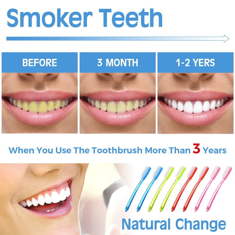 Zopeal Extra Hard and Firm Toothbrush for Adults Bulk Huge Large Long Head Bristle Full Head Manual Toothbrush for Whitening Cleaning(12 Pieces) - Image 4