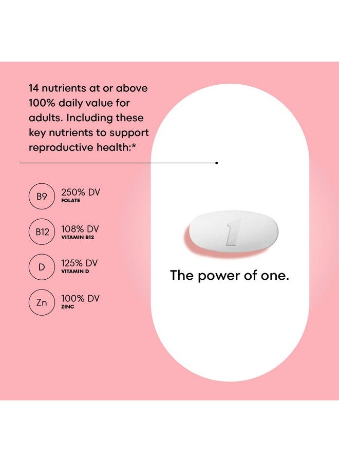 One A Day Pregnancy Planning Prenatal Multivitamin for Women, Pre Pregnancy Vitamins for Women with Methylfolate, Folic Acid, Zinc, Vitamin B12 & Vitamin D to Support Reproductive Health, 60 Tablets - Image 2