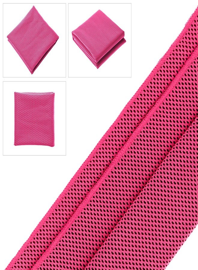 Biange Cooling Towels (40"x 12", Pack of 10) for Neck and Face, Cold Towel for Hot Weather, Sports, Workout, Fitness, Gym, Yoga, Golf, Pilates, Travel, Camping & More - Image 3