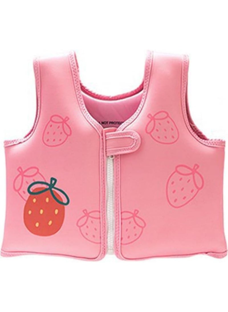 AUTOYSUR Kids Swim Vest Child Swimming Jackets Toddlers Floatie Swim Trainer Jackets Swimwears for Child Learn Swiming Training Pink - Image 3