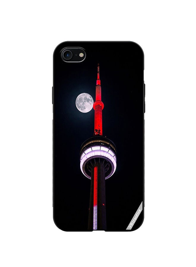 VR CREATIVE Protective Case Cover For Apple iPhone SE (2022) Cn Tower Lightup Red Design Multicolour - Image 1