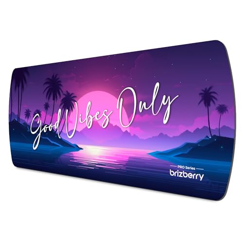 ARTBRIZ® Brizberry Extended Mouse Pad, Desk Mat, 740mm x 310mm x 3mm Large Printed Premium Anti Skid Rubber Base for Desktop Laptop Keyboard (DM Design 10) - Image 1