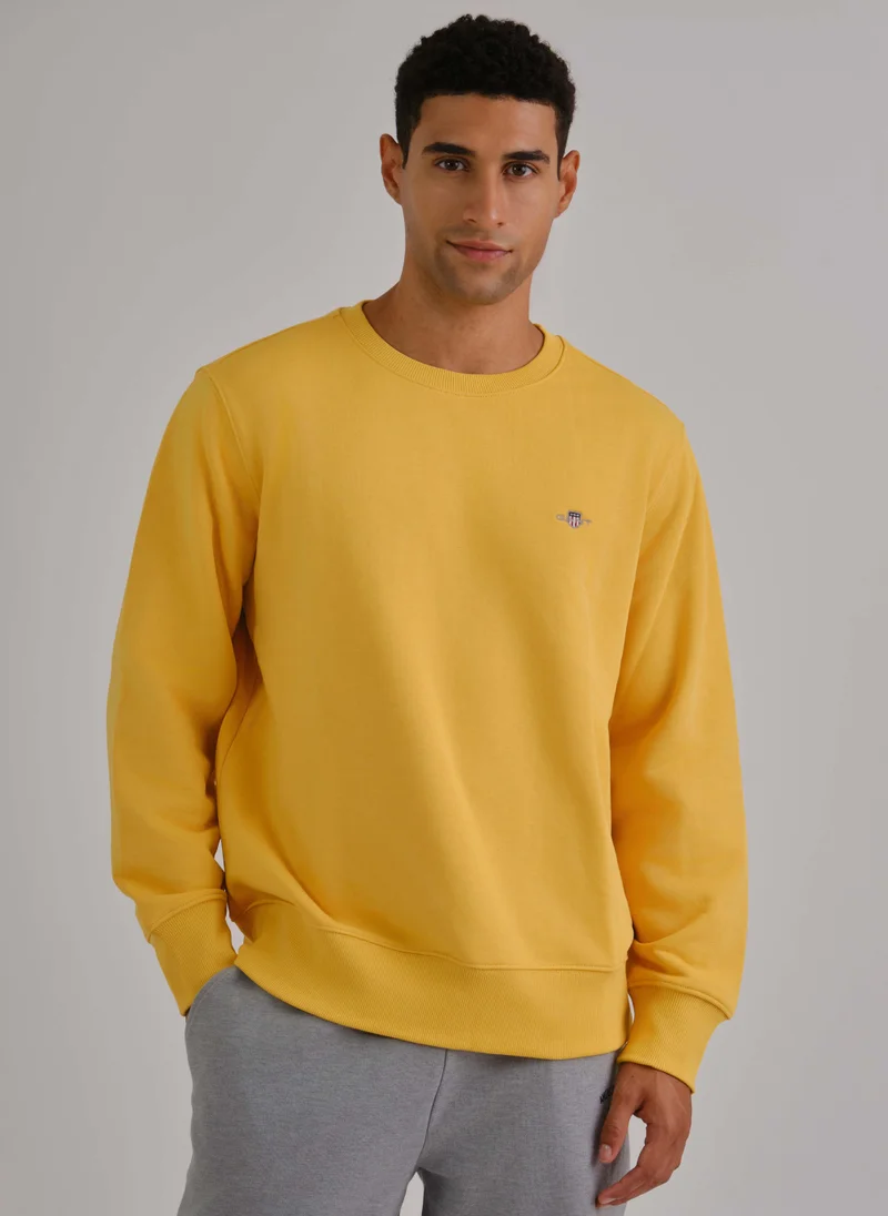 غانت Gant Regular Fit Shield C-Neck Sweat