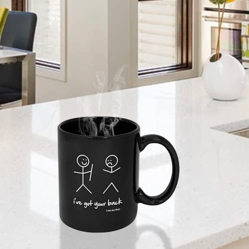 Funny Guy Mugs I've Got Your Back Ceramic Coffee Mug - 11oz - Ideal Funny Coffee Mug for Women and Men - Hilarious Novelty Coffee Cup with Witty Sayings - Image 3