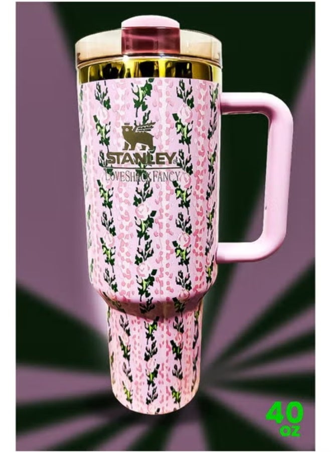 Stanley 40oz Tumbler – Stainless Steel Travel Mug with Reusable Straw | BPA-Free, Eco-Friendly & Dishwasher Safe | Leak-Proof FlowState™ Lid | Double-Wall Insulated Keeps Drinks Hot for 16hrs & Cold for 24hrs | Slim Base Fits Car Cup Holders | Ergonomic Handle for Travel, Work, Gym & Outdoor Hydration | Durable, Reusable Thermal Mug for Coffee, Tea & More - Image 2