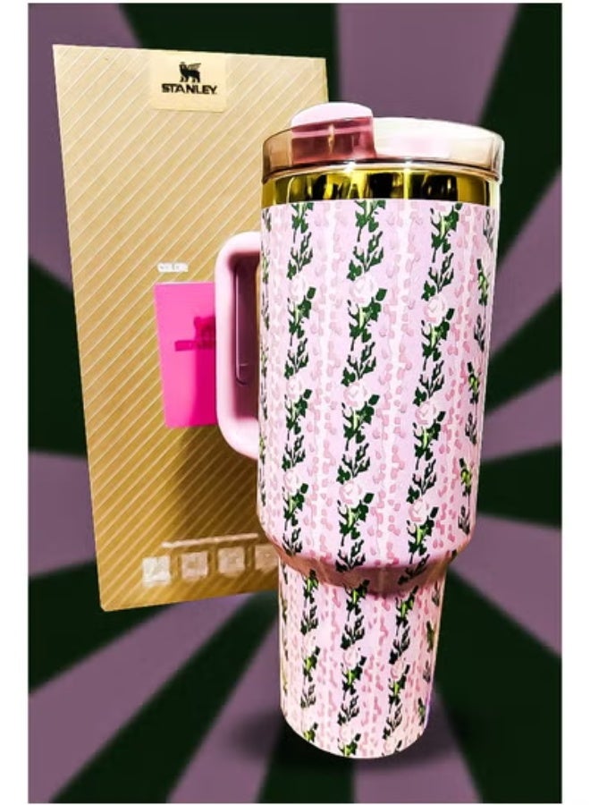 Stanley 40oz Tumbler – Stainless Steel Travel Mug with Reusable Straw | BPA-Free, Eco-Friendly & Dishwasher Safe | Leak-Proof FlowState™ Lid | Double-Wall Insulated Keeps Drinks Hot for 16hrs & Cold for 24hrs | Slim Base Fits Car Cup Holders | Ergonomic Handle for Travel, Work, Gym & Outdoor Hydration | Durable, Reusable Thermal Mug for Coffee, Tea & More - Image 4