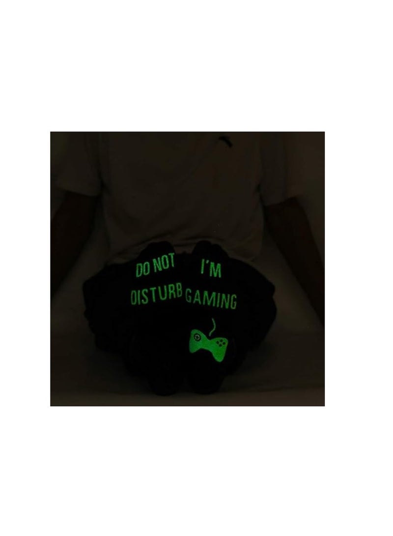 KASTWAVE Gaming Sock, Do Not Disturb I'm Gaming,Gaming Socks for Teen Boys Gamer with Glowing, Novelty Socks for Men Dad Father - Image 5