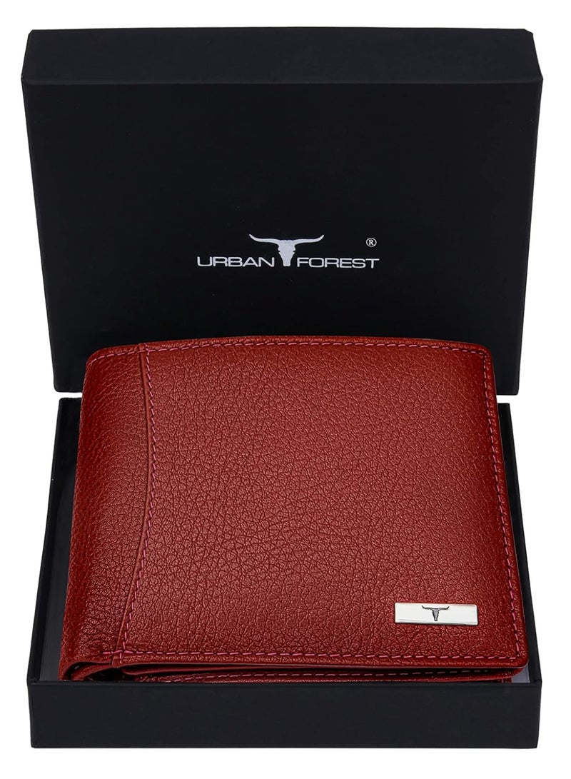 URBANFOREST URBAN FOREST Oliver Red Leather Wallet for Men - Image 1