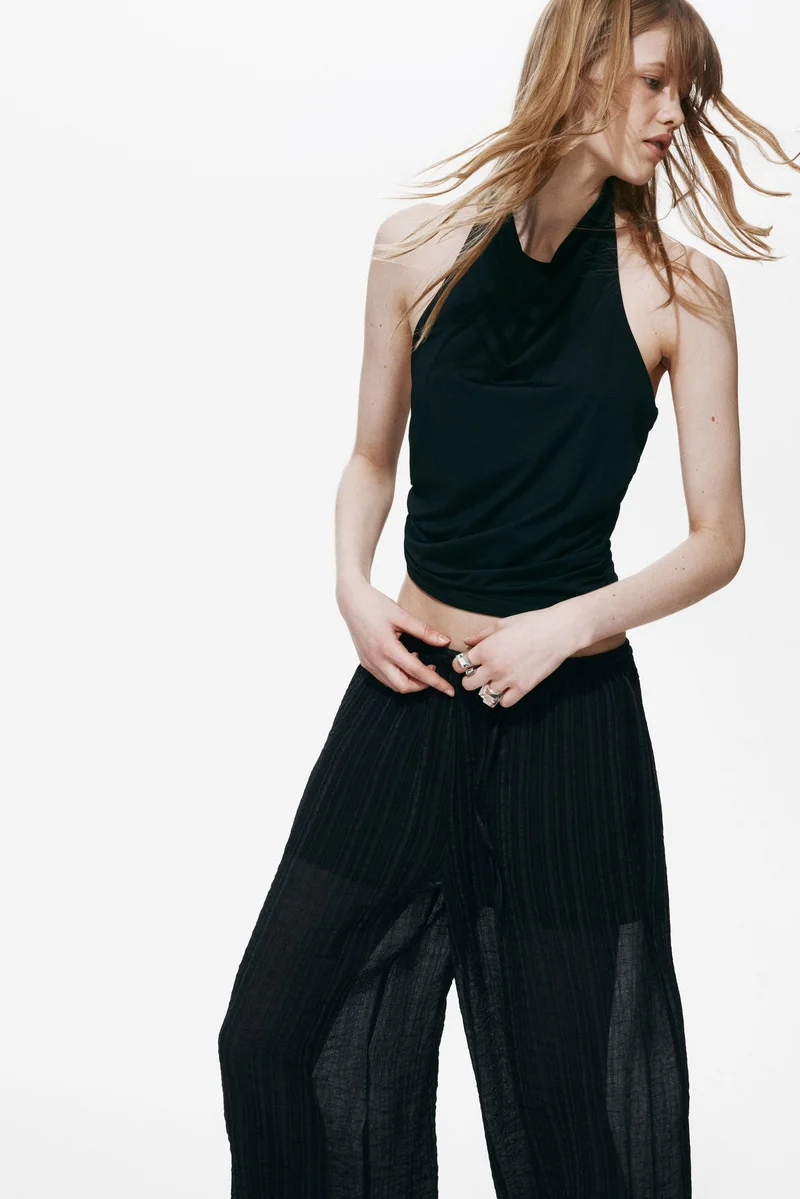 H&M Crinkled balloon trousers