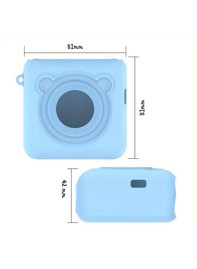 Peripage A6 Blue Portable Bluetooth Thermal Photo Inkless Printer With Silicone Case - Image 4