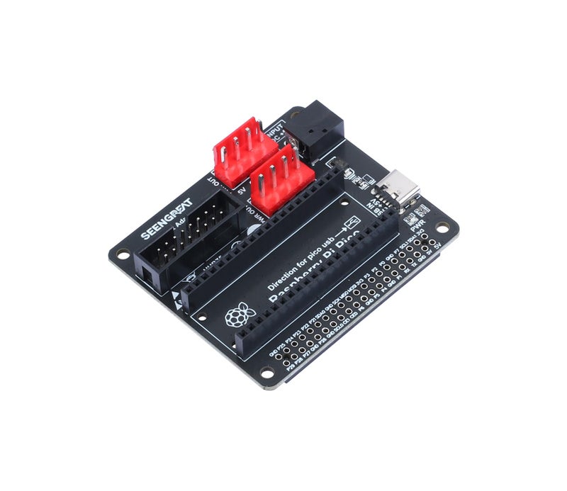 XICOOLEE RGB Matrix Adapter Board Converter for Raspberry Pi Motherboards and for Raspberry Pi Pico 1 HUB75 Interface 2 Power Input Connectors Type-C 5V/4A and DC-044 5V/8A - Image 1
