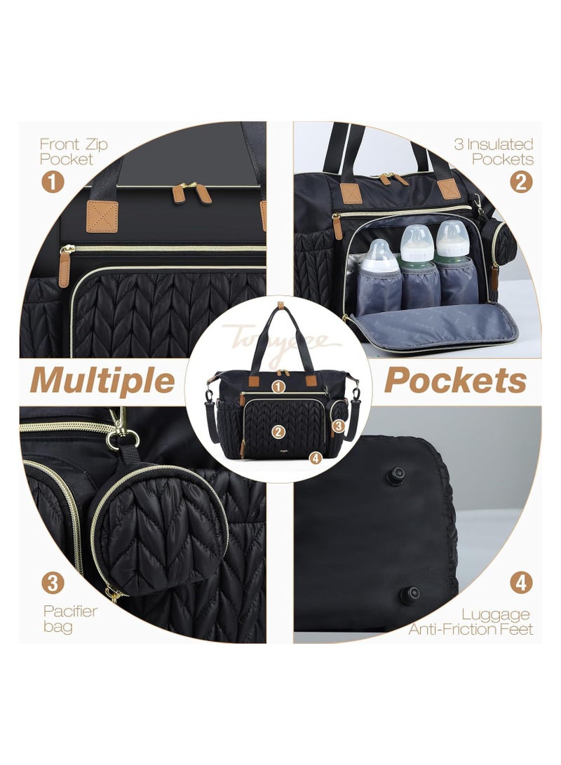 general A must-have for mums and babies on the go! Large capacity lightweight nappy tote / backpack with multiple compartments + portable design.  - Image 4