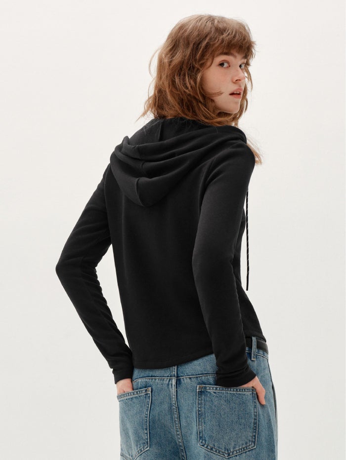 سيمير هودي بسحاب نصف أمامي للنساء - Image 4