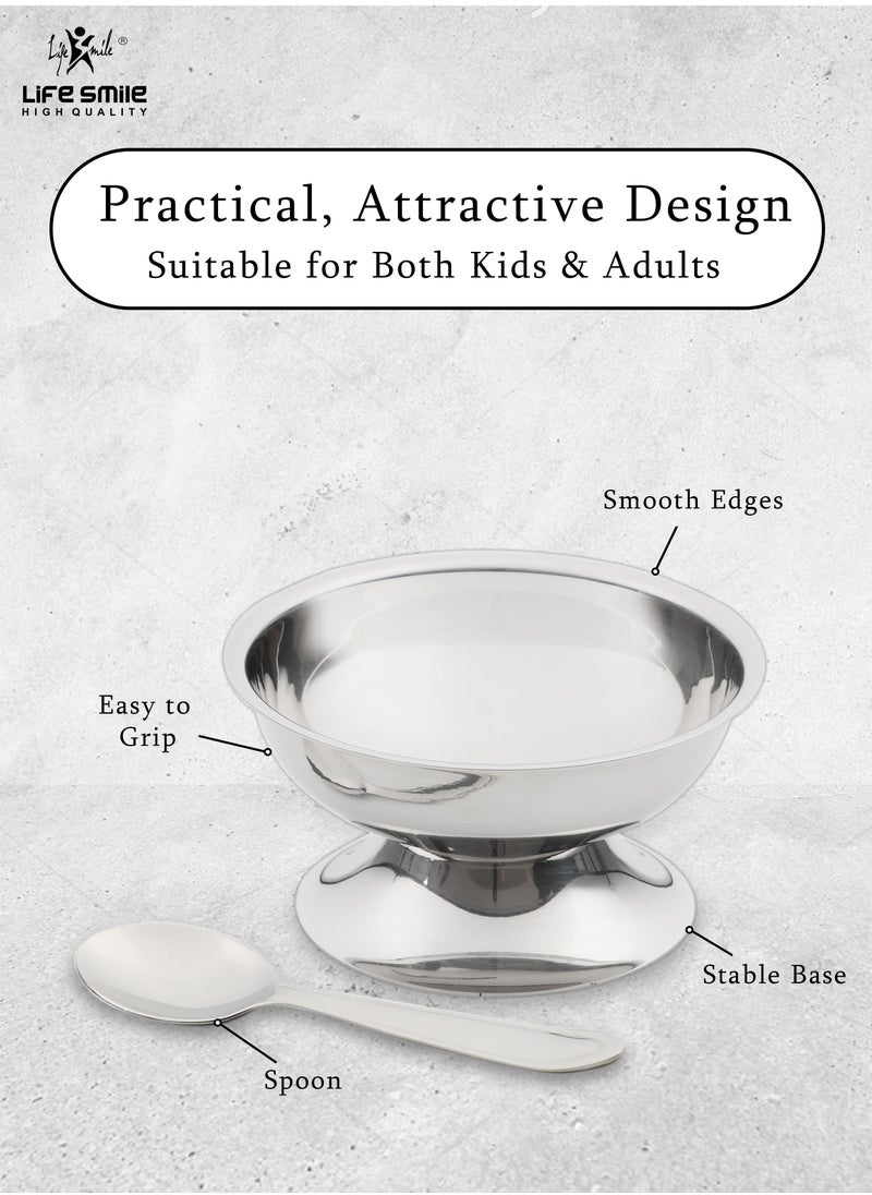 18/10 Premium Stainless Steel 6 Small Dessert Bowls/Cups with Spoons - Perfect for Dessert, Sundae, Ice Cream, Fruit Salad, Snack, Cocktail and Condiments - pzsku/Z04BBC7D505271081EC2EZ/45/_/1676018538/39b18aa2-26d2-476a-b764-12c8663f9f43