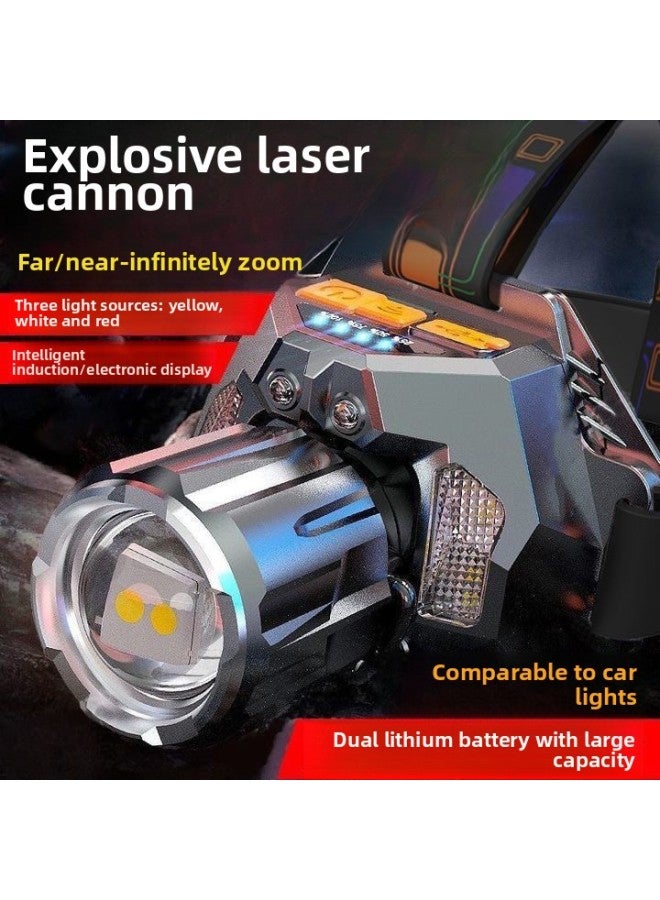 Generic LED Headlamp Strong Light Charging Outdoor Night Fishing Long-range Flashlight Super Bright Head-mounted Miner's Lamp 